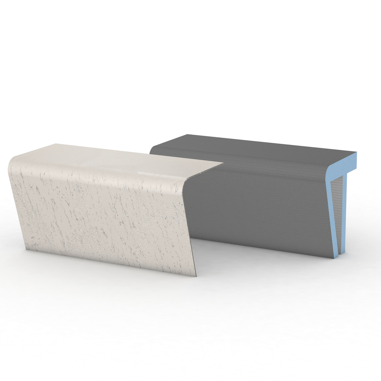 Wedi Sanoasa Top Surface for Bench 3 – Rounded